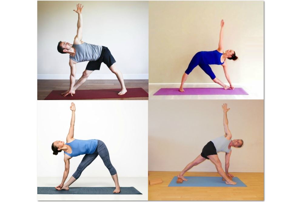 Triangle Pose Tutorial | Triangle pose yoga, Yoga guide, Triangle pose