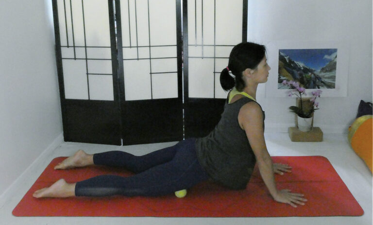 ruth voon triyoga teacher practising myoyin (myofascial release and yin yoga)