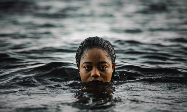 September grounding blog triyoga woman cold water swimming